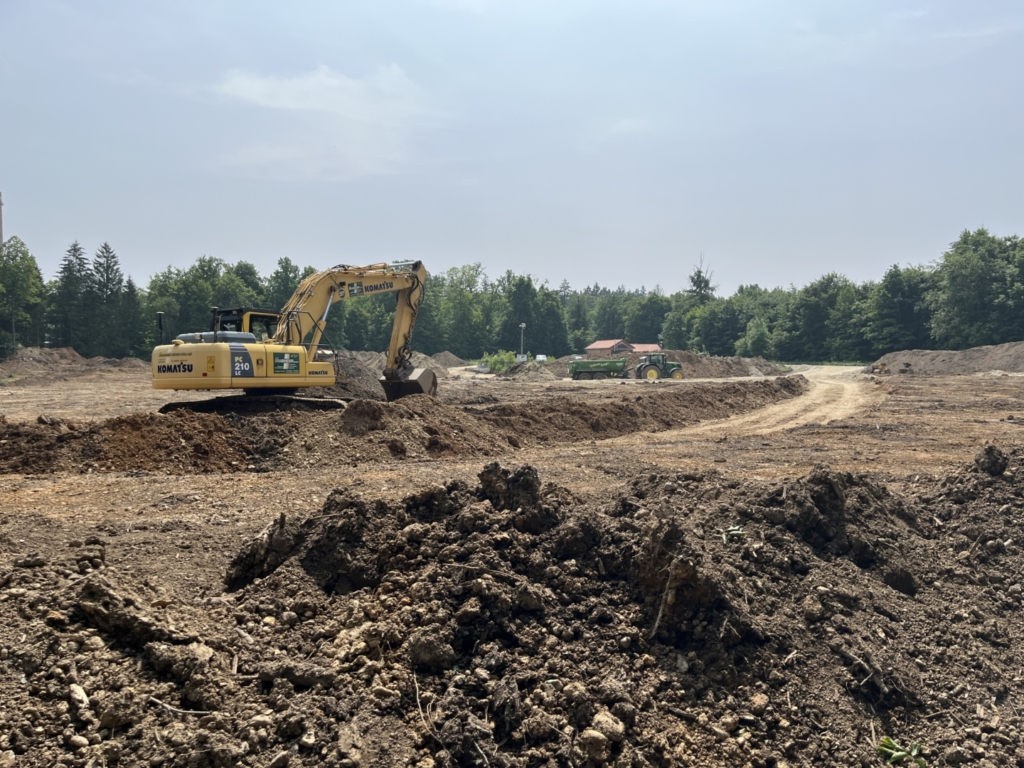 Bohrplatzbau für Pullach Süd startet.