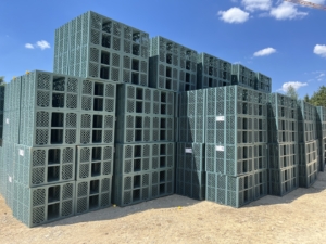 Grube für Rigolenkörper entsteht