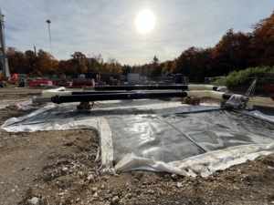 Einbau der Thermalwasserleitung geht weiter