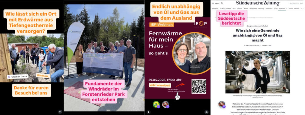 Die IEP bei LinkedIn und Instagram
